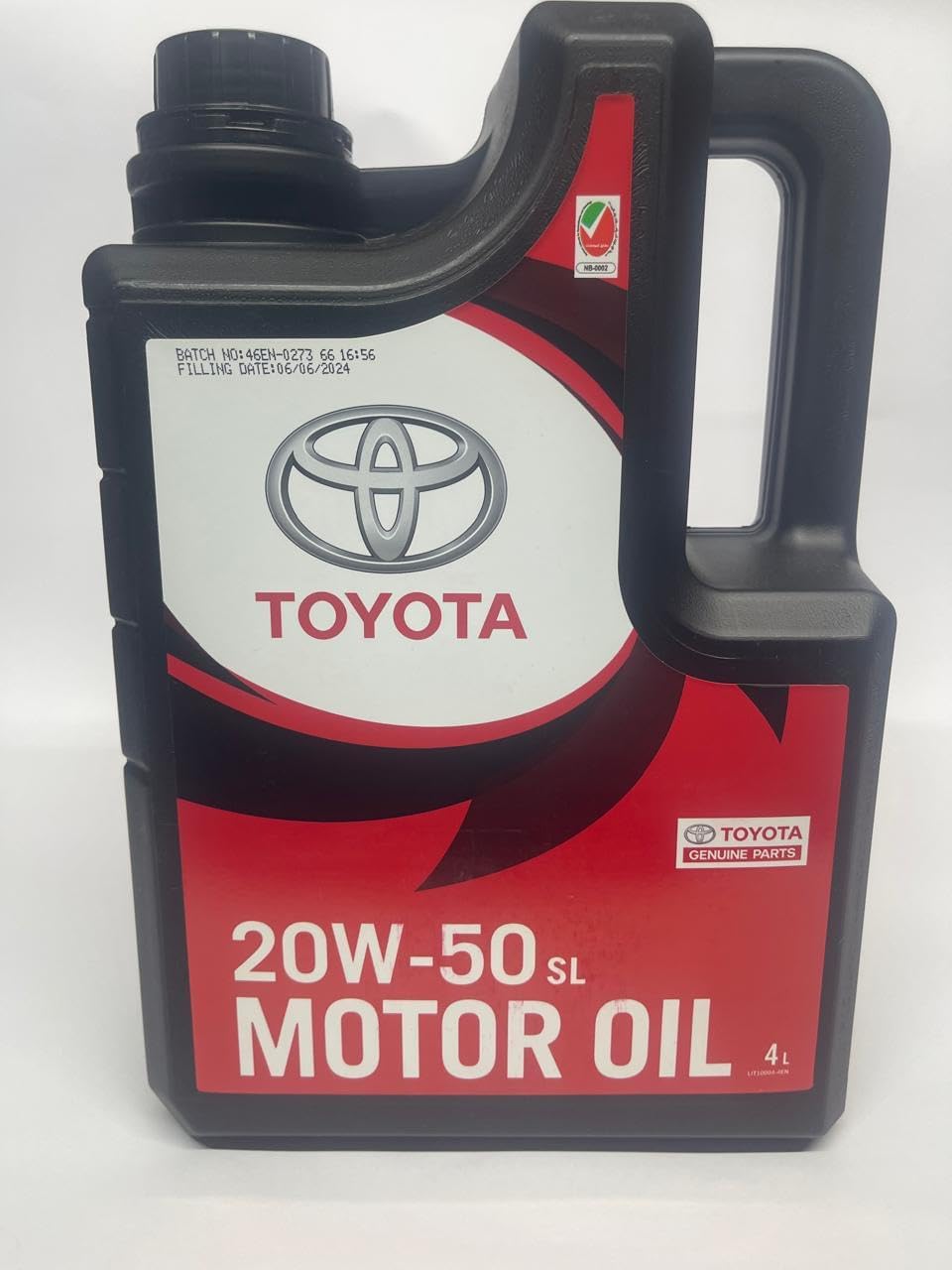 Toyota Genuine Motor Oil 20W-50 SL – 4L Black Bottle